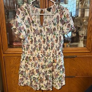 Knox Rose Multicolor Floral Blouse